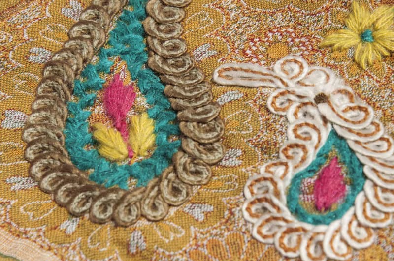 保暖毛毯 刺繡羊毛披肩/針織圍巾/刺繡圍巾/羊絨披巾/喀什米爾Cashmere 聖誕節禮物 交換禮物 母親節 父親節-花