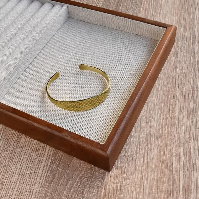 黃銅鍛敲復古手鐲