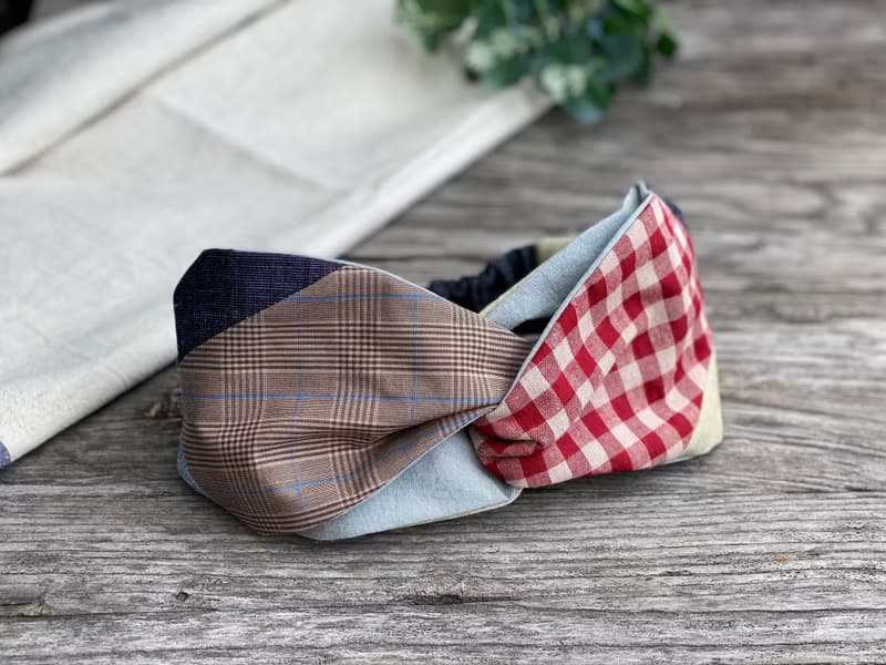 oka 拼布髮帶/頭箍