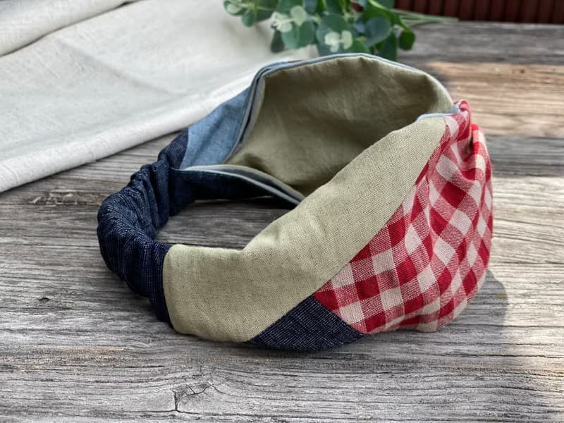 oka 拼布髮帶/頭箍