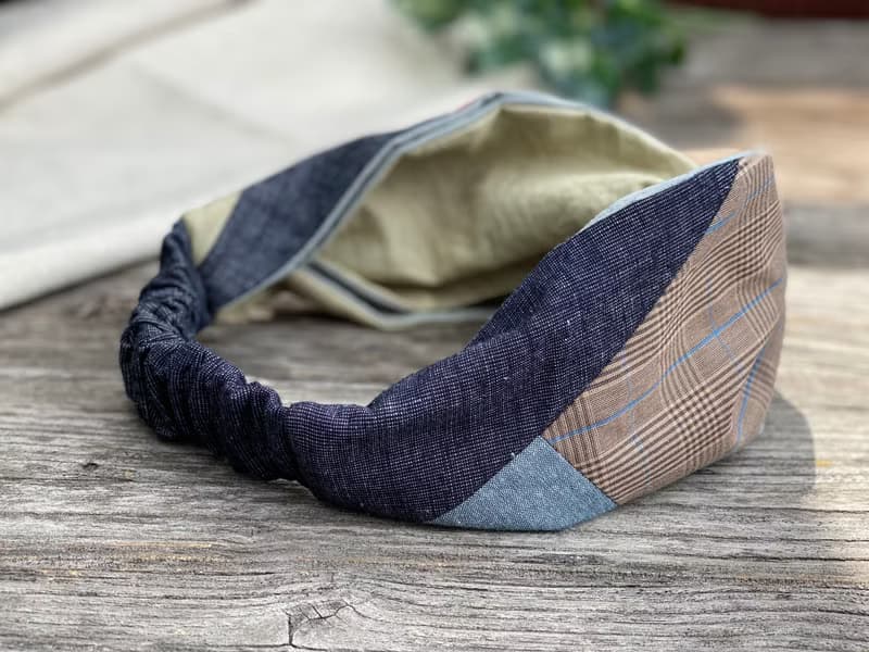 oka 拼布髮帶/頭箍