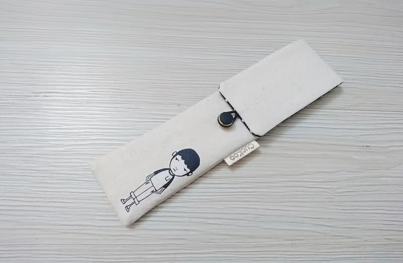 環保餐具收納袋 筷子袋 組合筷專用 雙層筷袋 囝仔