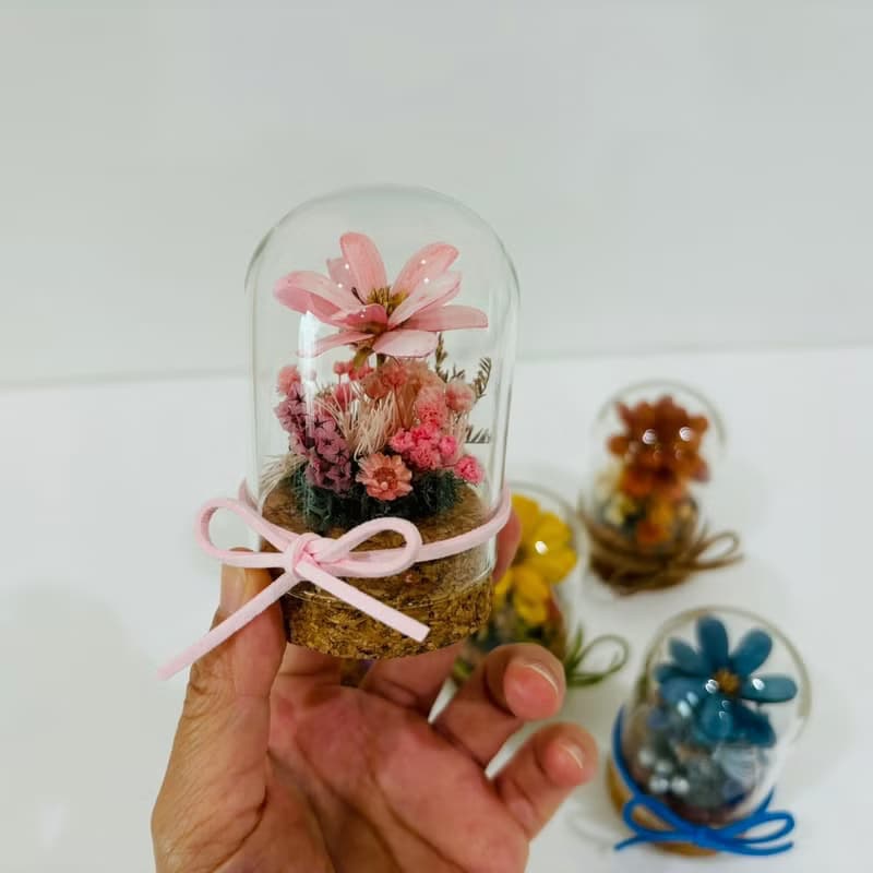 SLL關鍵字香膏 X Mei Story迷你永生花玻璃球 - 胭粉