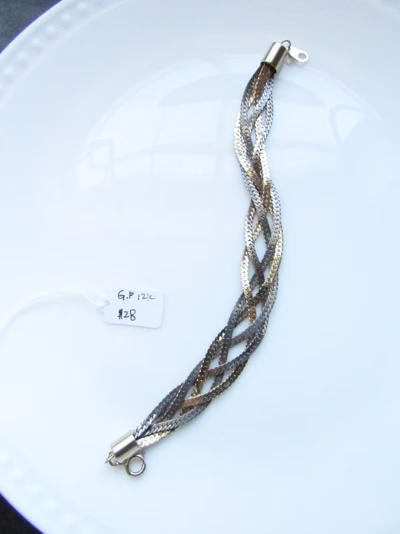 Vintage Thick Multi Strands Gold Anklet