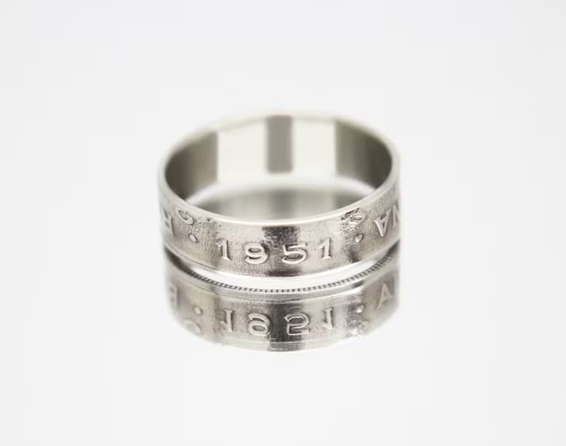 Argentina Coin Ring 20 centavos 1951-1952 coin rings for men coin rings gift