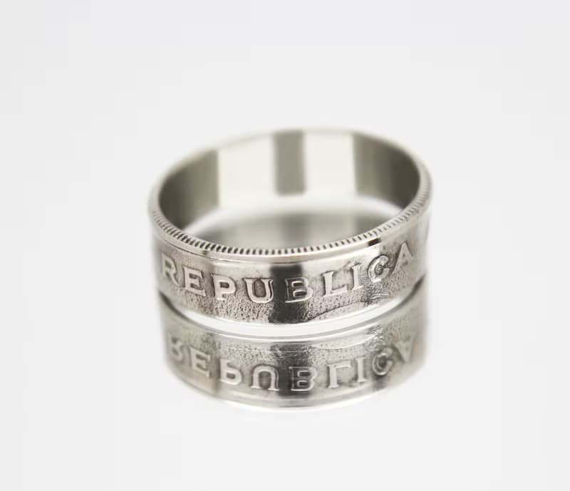 Argentina Coin Ring 20 centavos 1951-1952 coin rings for men coin rings gift