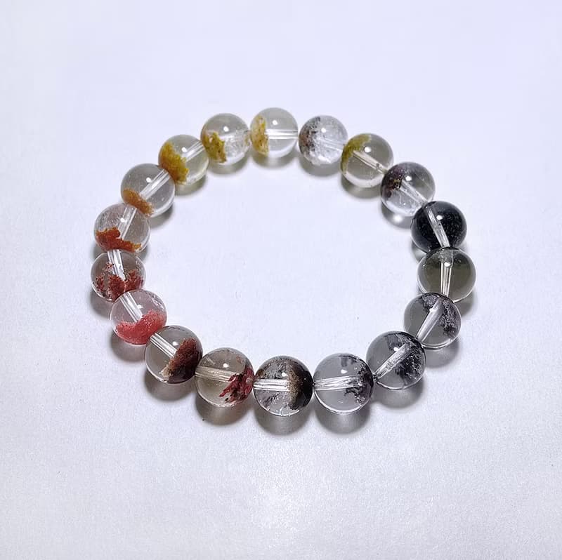 天然礦石 四季幽靈 聚寶盆10 mm 手鍊 2