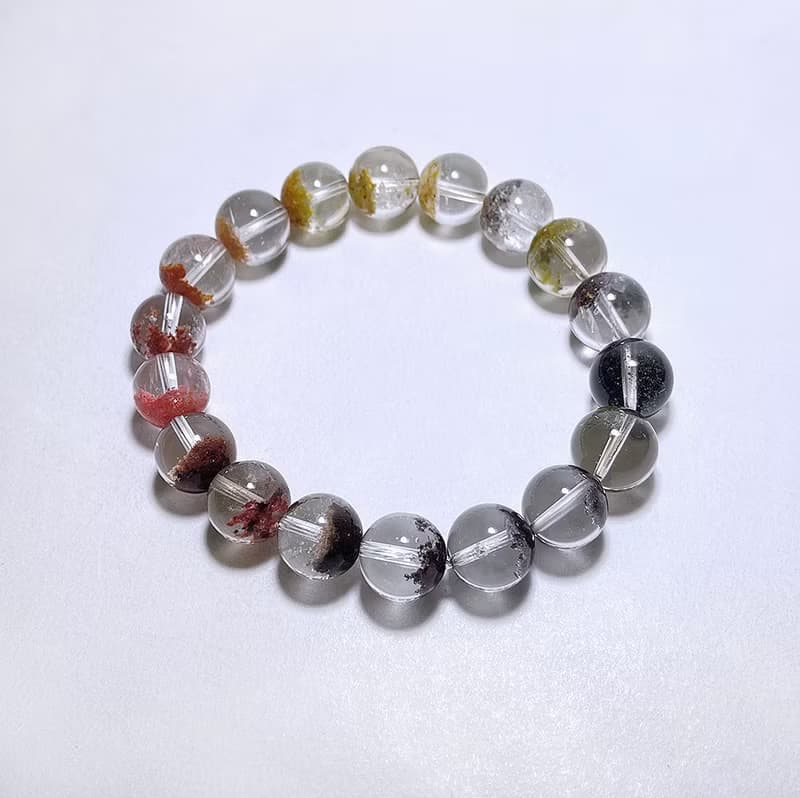 天然礦石 四季幽靈 聚寶盆10 mm 手鍊 2