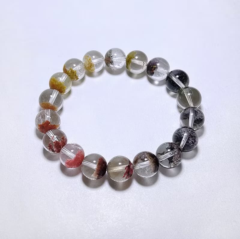 天然礦石 四季幽靈 聚寶盆10 mm 手鍊 2