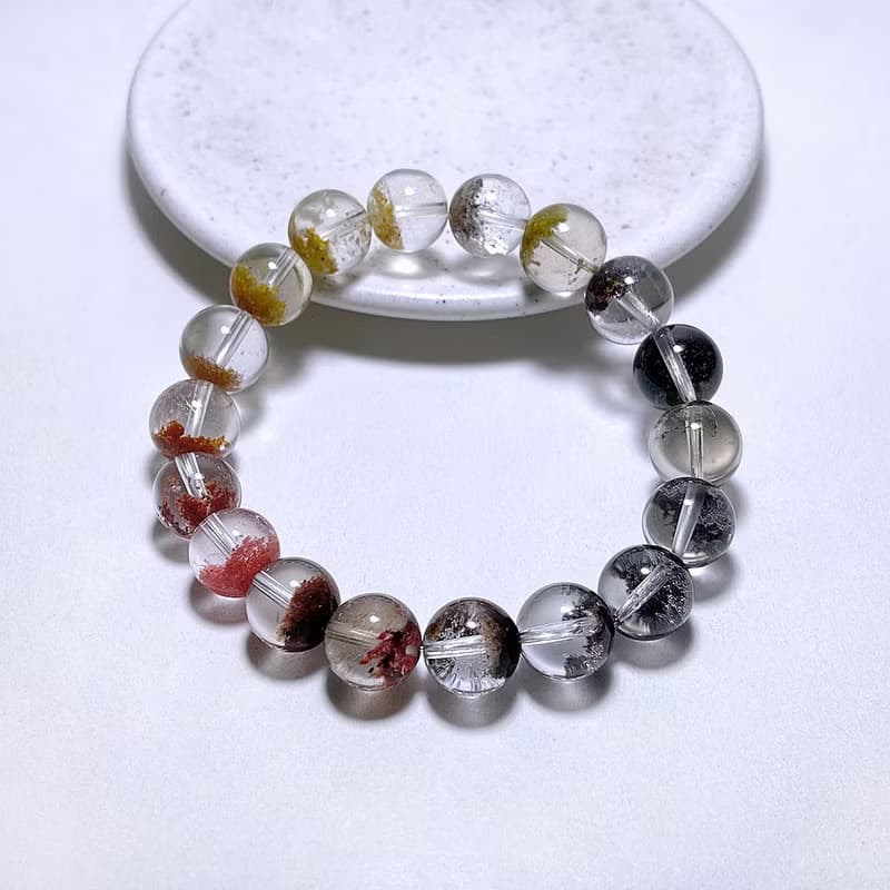 天然礦石 四季幽靈 聚寶盆10 mm 手鍊 2