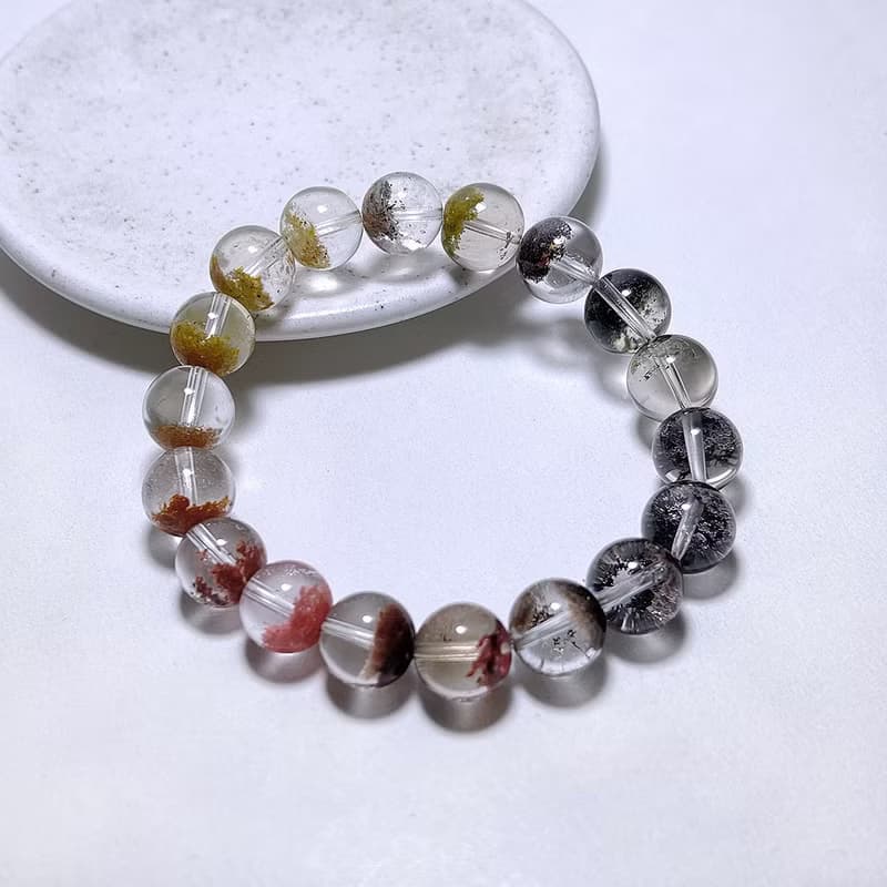 天然礦石 四季幽靈 聚寶盆10 mm 手鍊 2