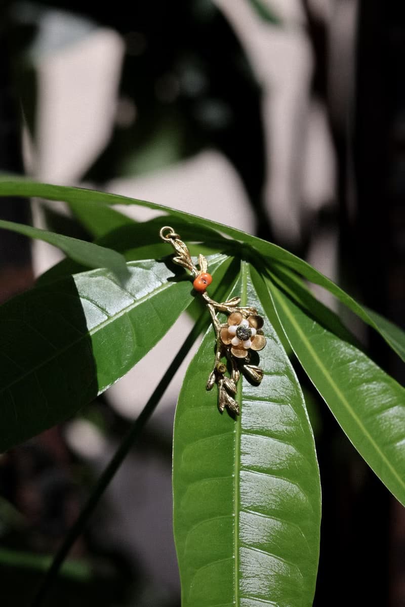 夏枝耳墜 黃銅耳環 施華洛世奇鑽 日本珠 禮物
