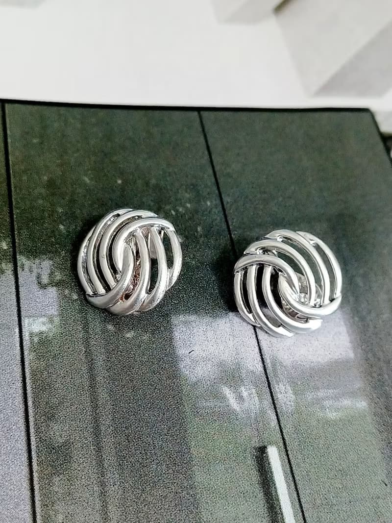 vintage jewelry  Monet  現代藝術風格 夾式耳環