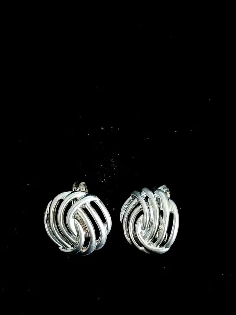 vintage jewelry  Monet  現代藝術風格 夾式耳環