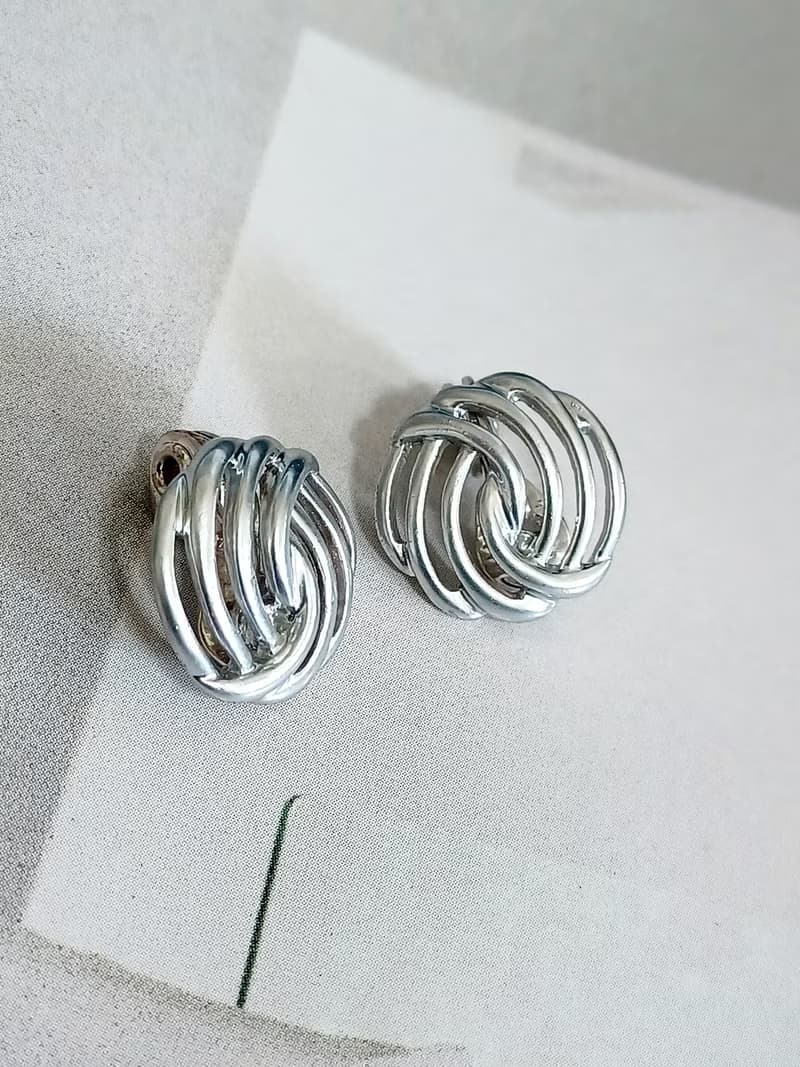 vintage jewelry  Monet  現代藝術風格 夾式耳環