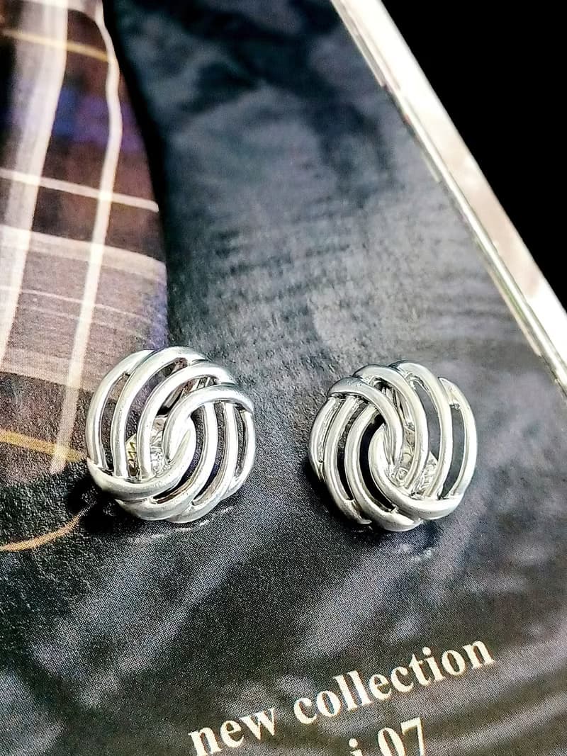 vintage jewelry  Monet  現代藝術風格 夾式耳環