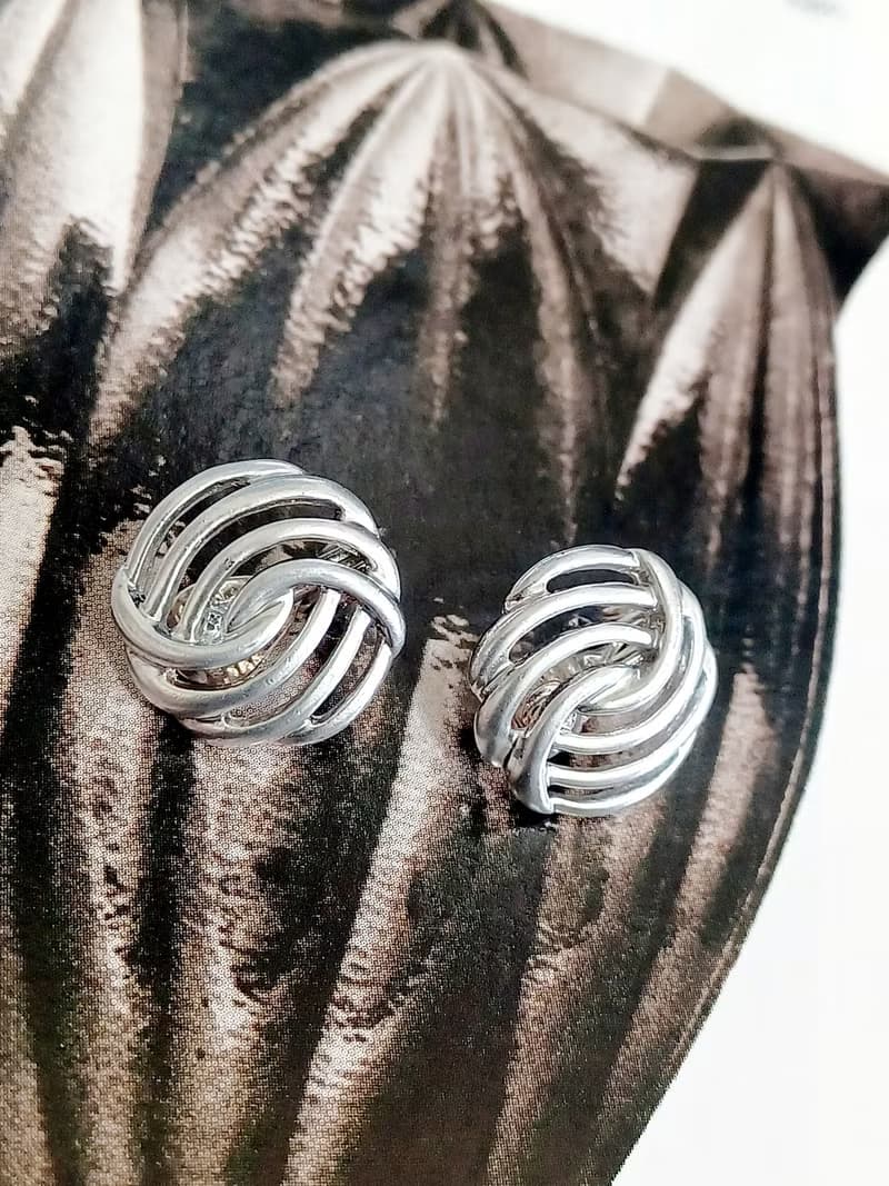 vintage jewelry  Monet  現代藝術風格 夾式耳環