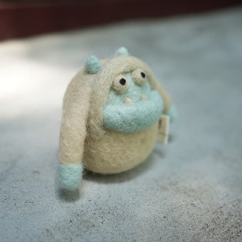 100% Wool 羊毛氈吊飾 _厚道雪怪_公平貿易