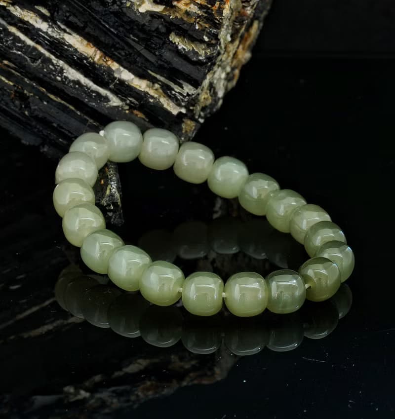青海和田料 9mm 手鍊 ( Nephrite Bracelet 9mm )