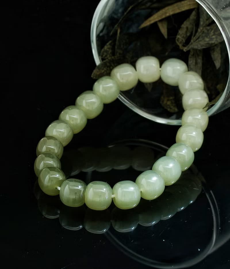 青海和田料 9mm 手鍊 ( Nephrite Bracelet 9mm )