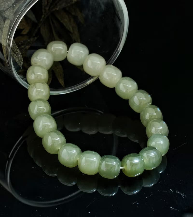 青海和田料 9mm 手鍊 ( Nephrite Bracelet 9mm )