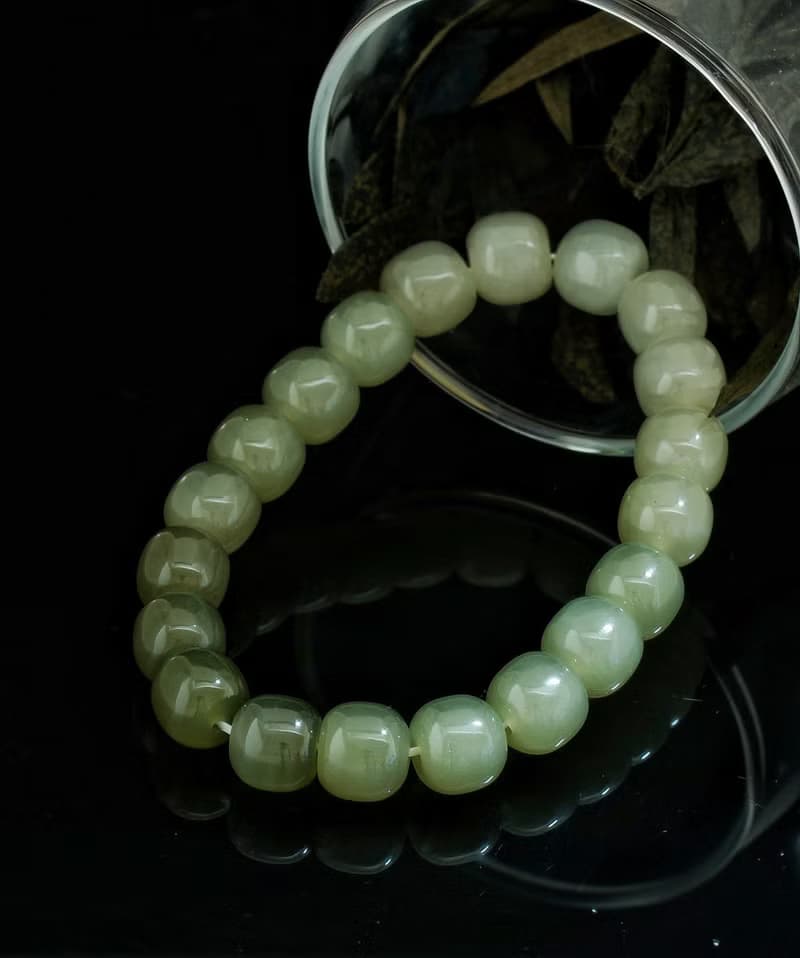 青海和田料 9mm 手鍊 ( Nephrite Bracelet 9mm )