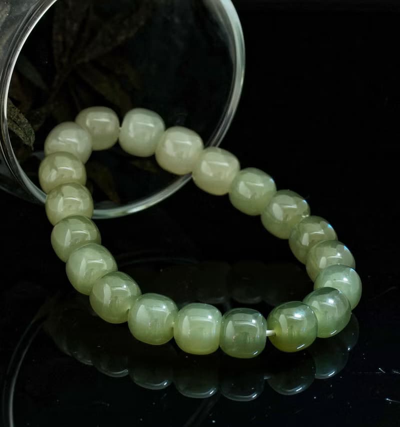 青海和田料 9mm 手鍊 ( Nephrite Bracelet 9mm )
