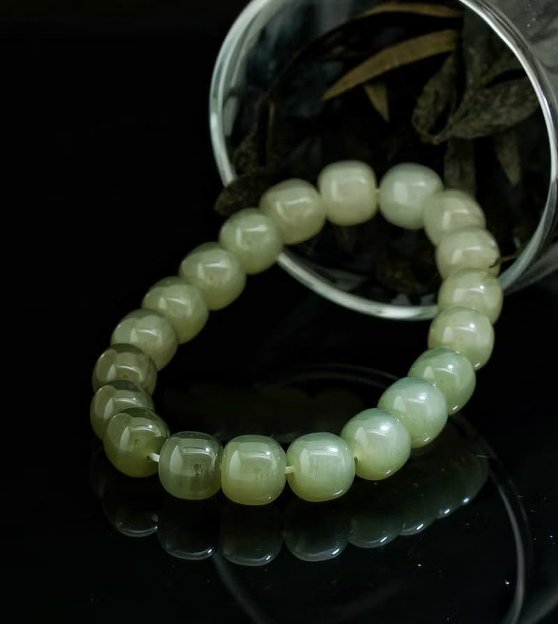 青海和田料 9mm 手鍊 ( Nephrite Bracelet 9mm )