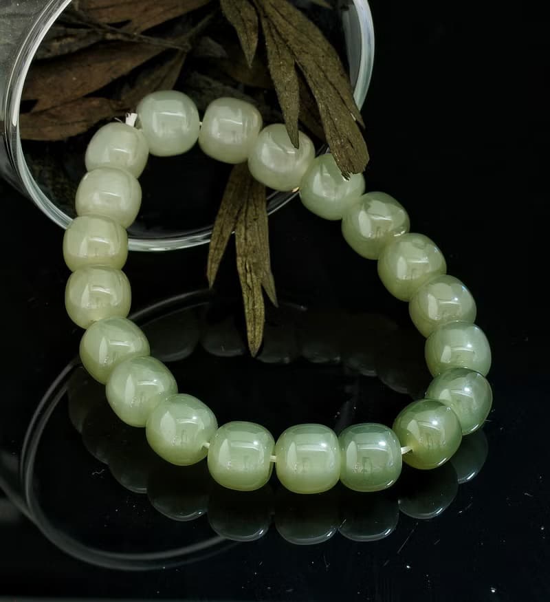 青海和田料 9mm 手鍊 ( Nephrite Bracelet 9mm )