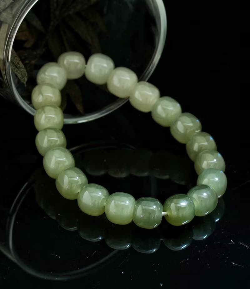 青海和田料 9mm 手鍊 ( Nephrite Bracelet 9mm )