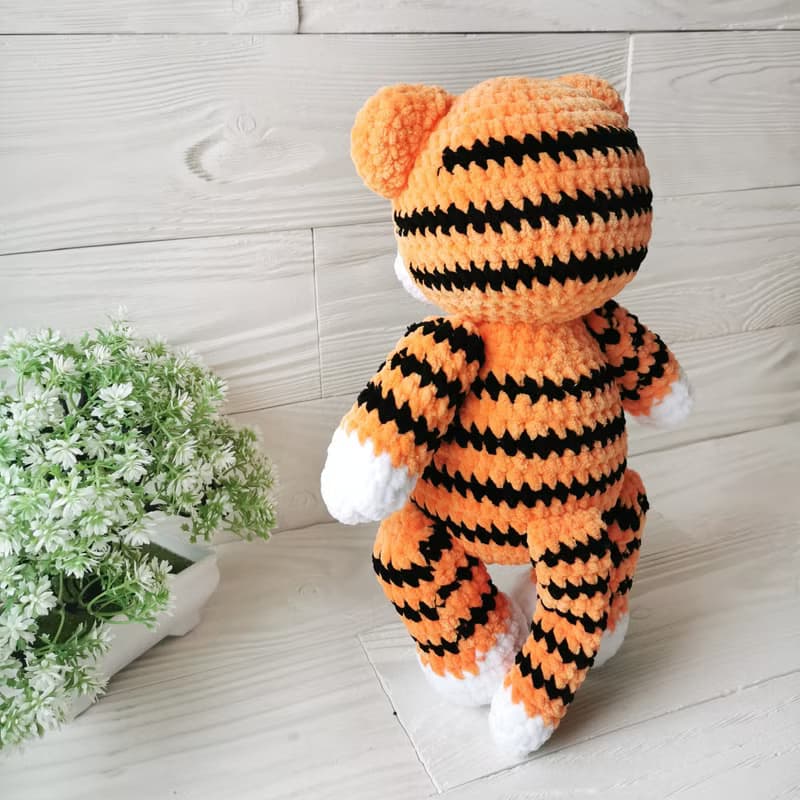 Tiger crochet toy, Stuffed toy, Gift to kids, birthday gift, amigurumi toy