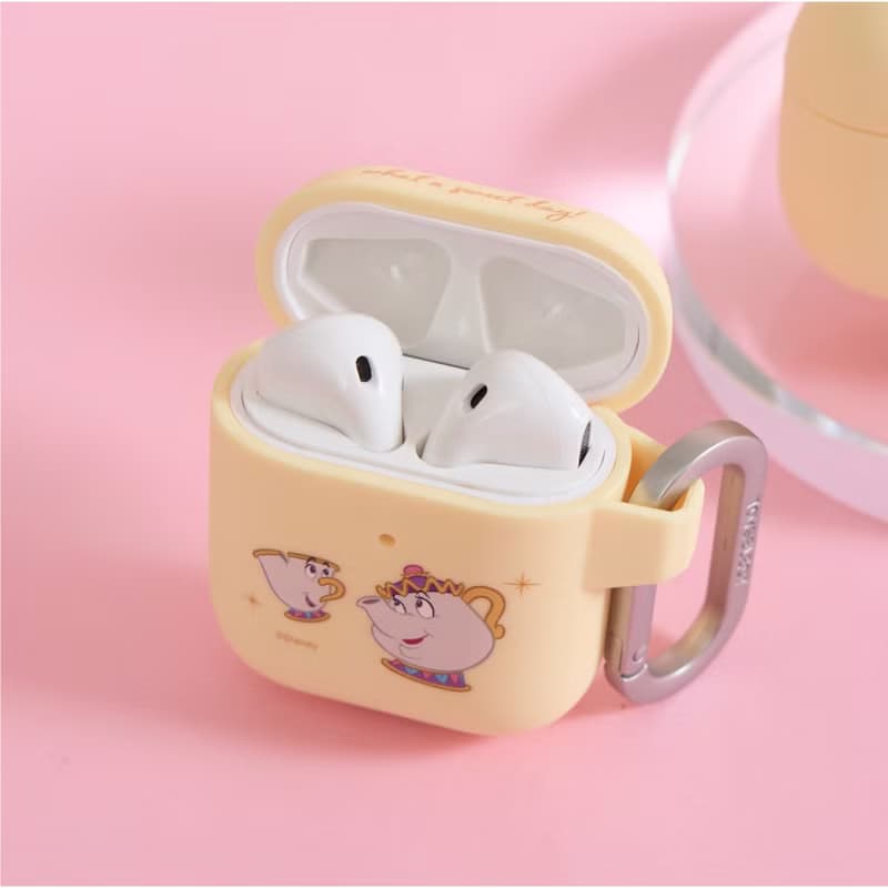 Disney公主-茶壺太太與茶杯阿齊款強悍防摔AirPods保護套