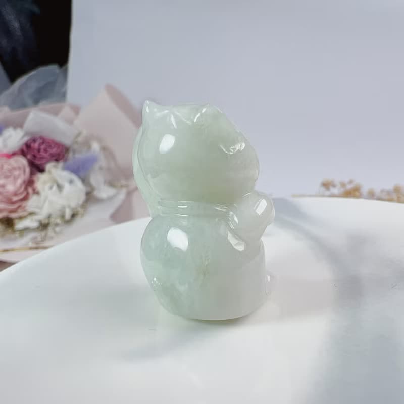 飄綠翡翠招財貓 | 天然A貨翡翠 | 送禮