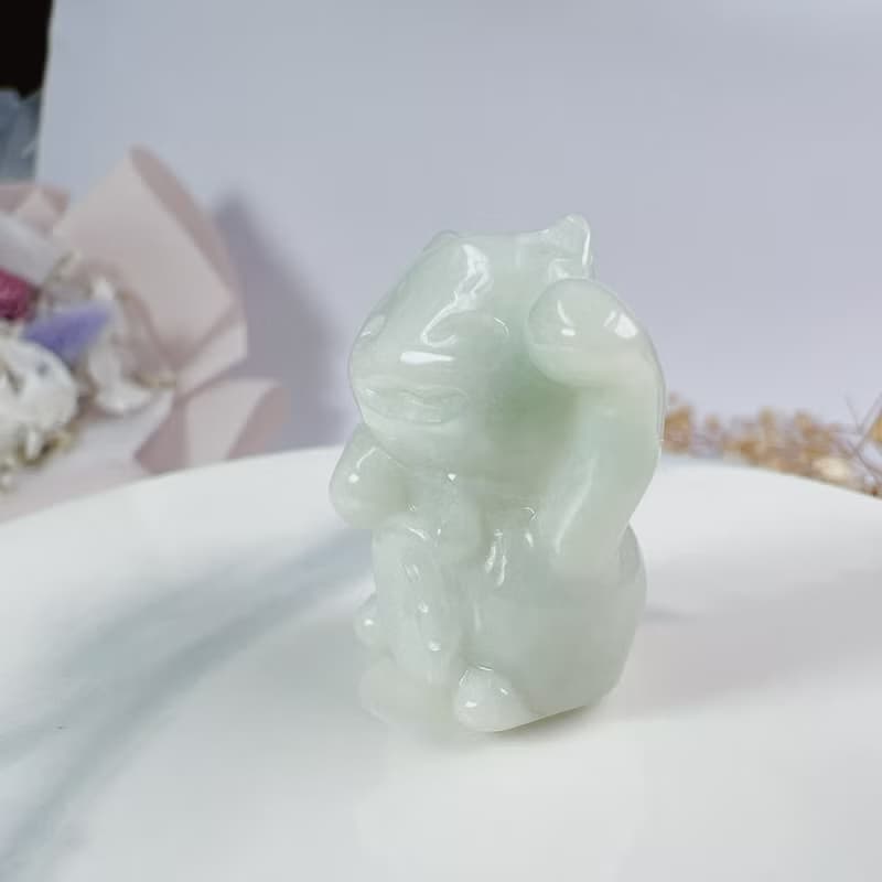 飄綠翡翠招財貓 | 天然A貨翡翠 | 送禮