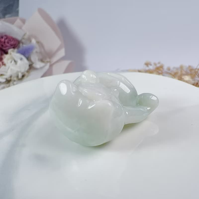 飄綠翡翠招財貓 | 天然A貨翡翠 | 送禮