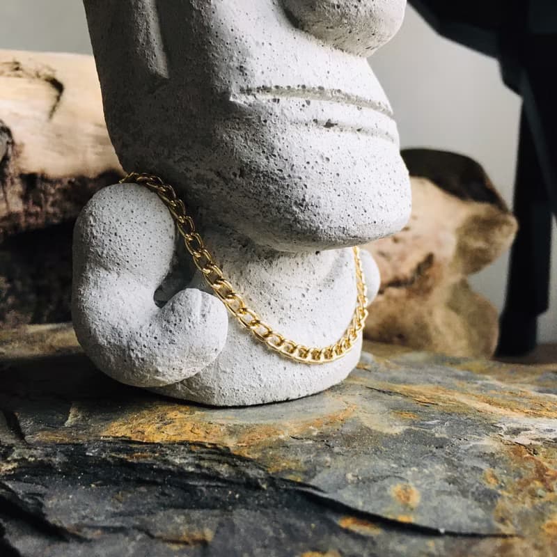 曙MUSE 水泥金項鍊摩艾擺飾 手作 禮物 擴香石 擺飾 交換禮物