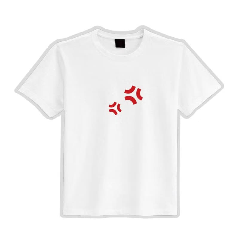 ANGRY 生氣 符號 衣服 寬版 T恤 童裝 涼感衣 吸濕排汗衣 黑T