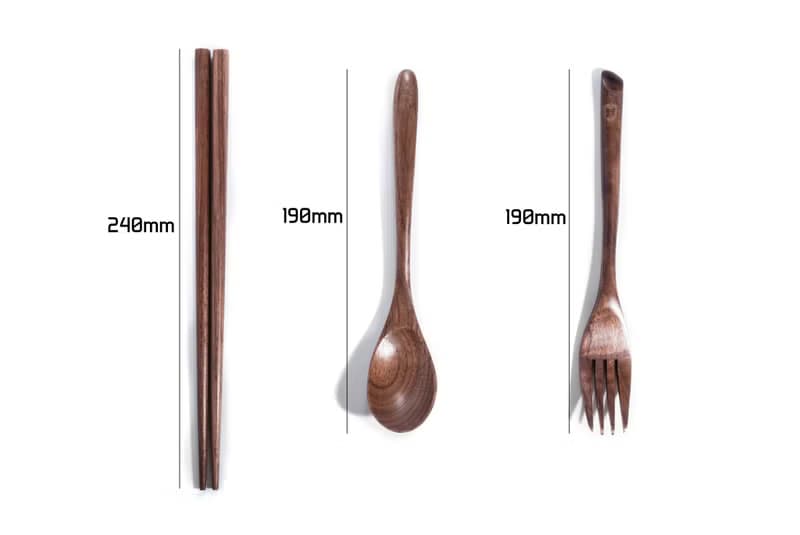 Islandoffer島嶼製作 黑胡桃木餐具組合(含筷子,叉,匙羮) (一件)