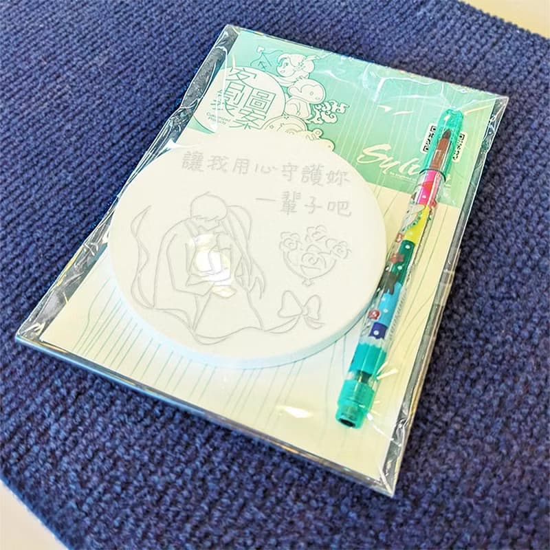 【交換禮物】 聖誕禮物系列-珪藻土吸水杯墊(DIY上色)