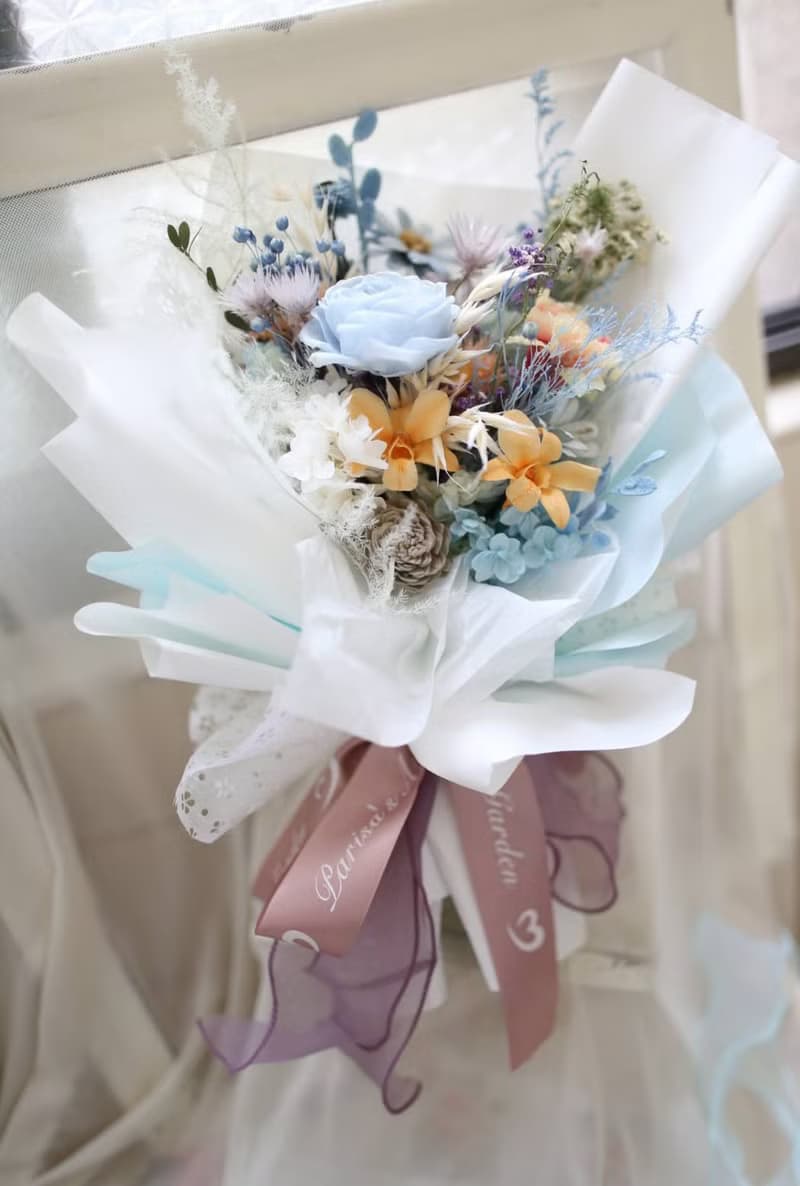 【畢業花束】- 不凋花乾燥花-盛夏夏天陽光祝福花束/早鳥預購