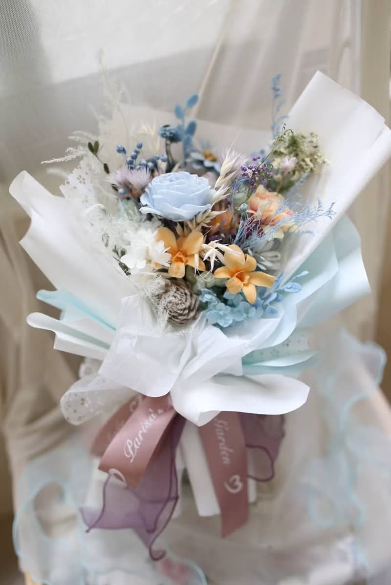 【畢業花束】- 不凋花乾燥花-盛夏夏天陽光祝福花束/早鳥預購