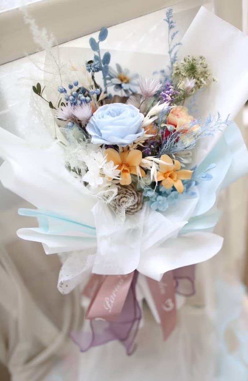 【畢業花束】- 不凋花乾燥花-盛夏夏天陽光祝福花束/早鳥預購