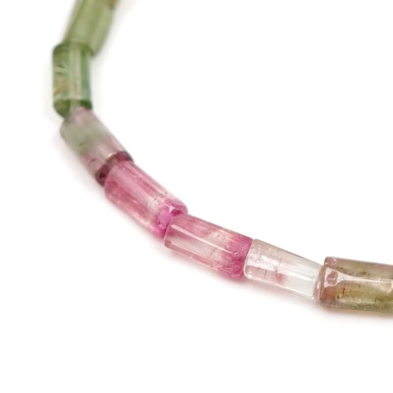 【正佳珠寶】粉碧璽 頂級西瓜碧璽 7x4mm 西瓜碧璽手鍊