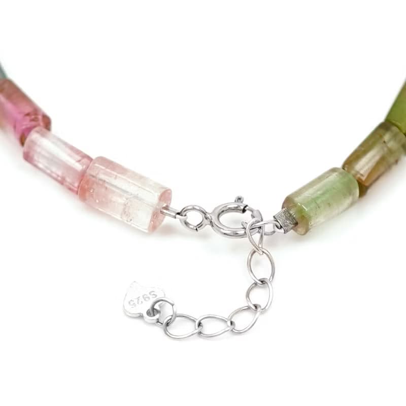 【正佳珠寶】粉碧璽 頂級西瓜碧璽 7x4mm 西瓜碧璽手鍊