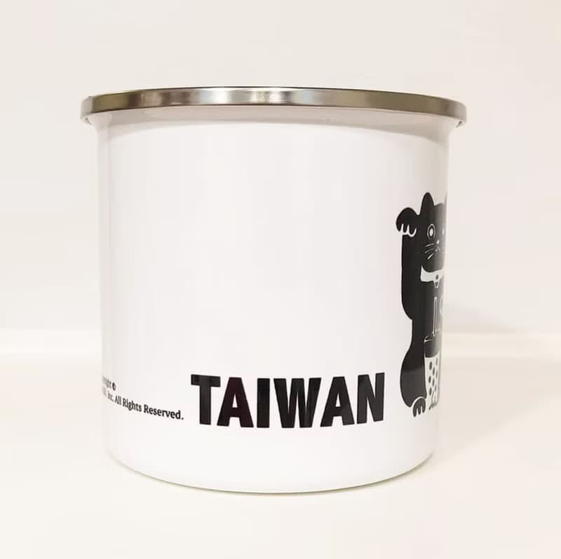 招財貓 貓 搪瓷杯 琺瑯杯  廚房用具 早餐 牛奶杯 餐桌 鋼杯 琺瑯