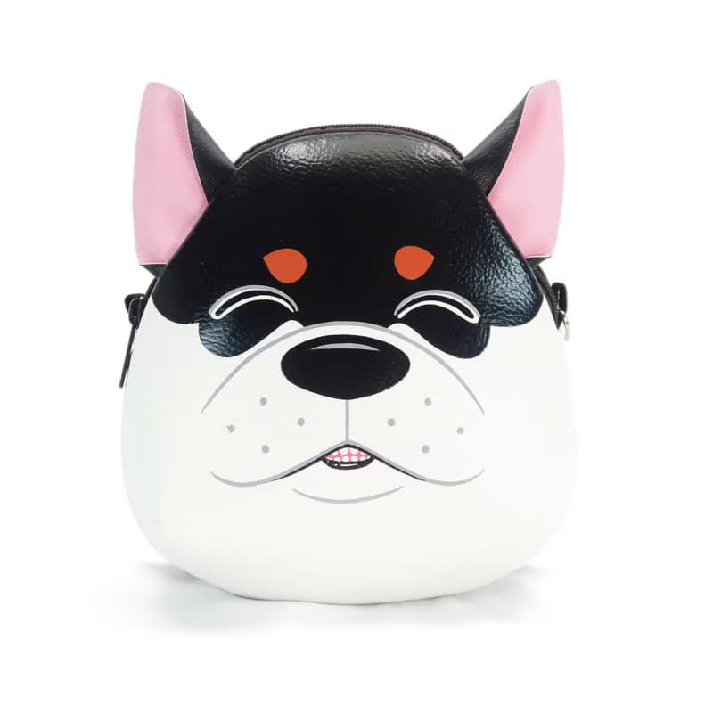 Shiba Inu Mini backpack ,dog crossbody bag, hand painted bag for animal lovers.