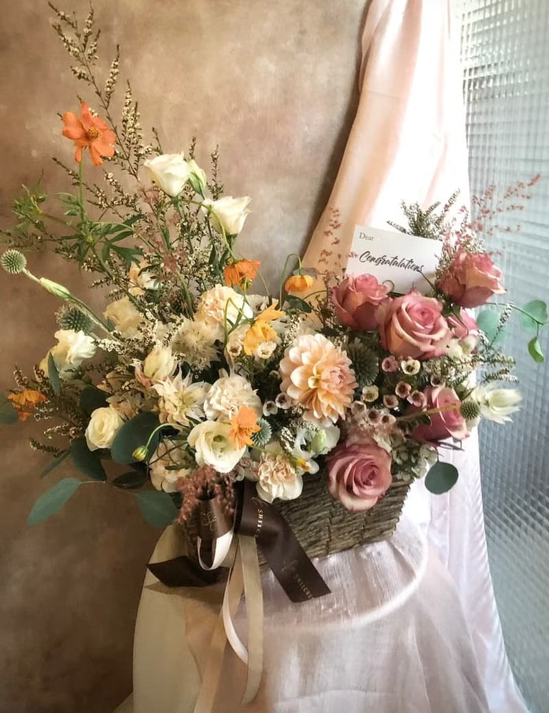 SCgift 熱力綻放祝賀鮮花籃 開幕/升遷/演唱會活動
