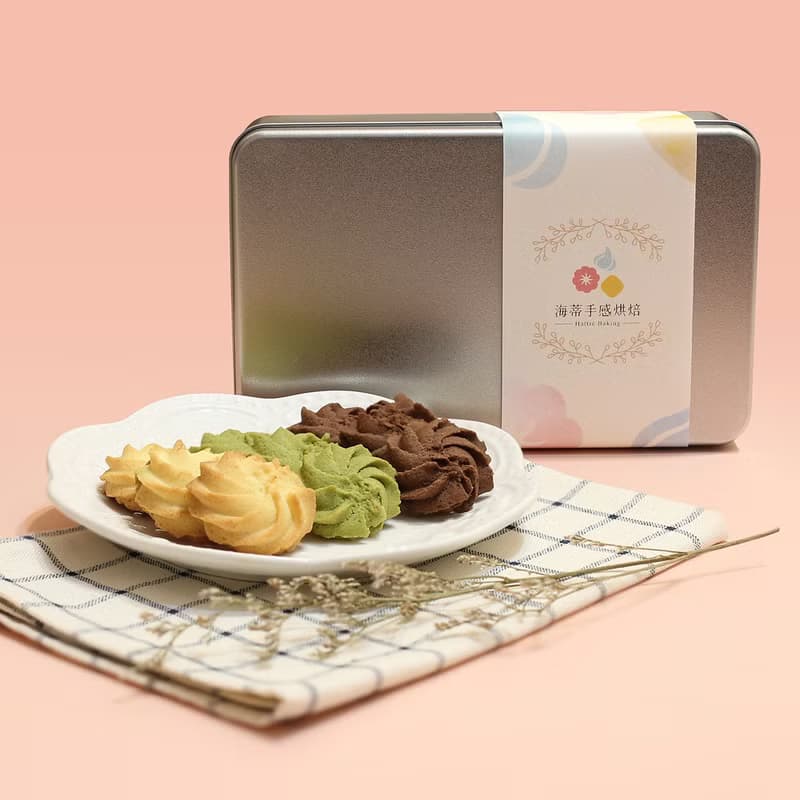 【低糖現做】曲奇餅乾 經典原味/法芙娜可可/日式抹茶