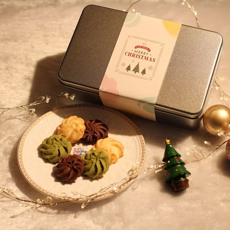 【低糖現做】曲奇餅乾 經典原味/法芙娜可可/日式抹茶