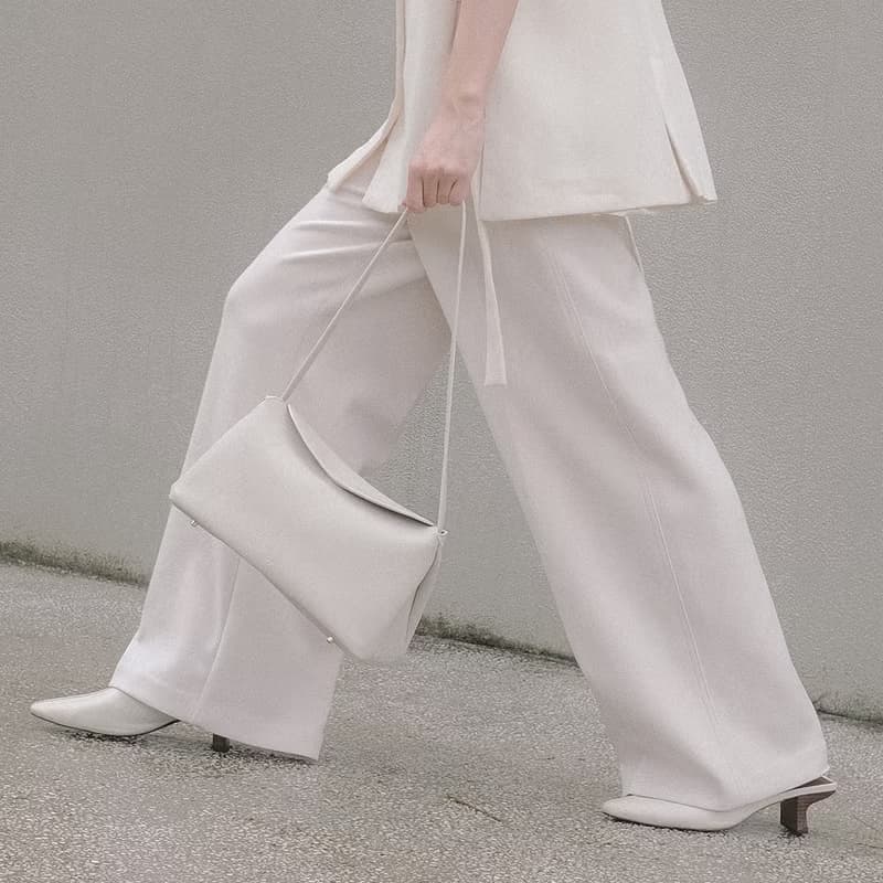 Two-Tone Hobo 玉米基純素皮革 手提包 側背包 灰色